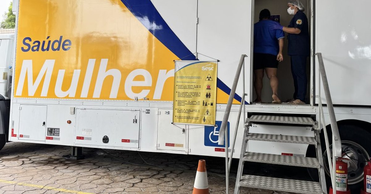 Sesc oferece 1.840 exames gratuitos de mamografia e citologia; veja como agendar