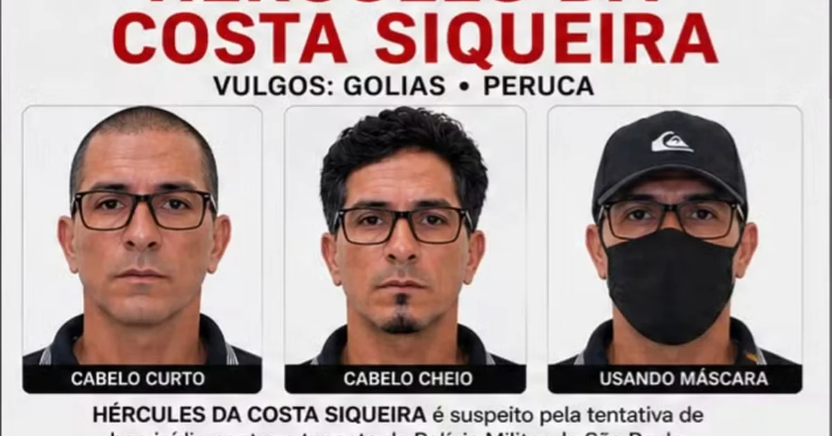 Polícia oferece R$ 50 mil por informações sobre suspeito de atirar em tenente da Rota
