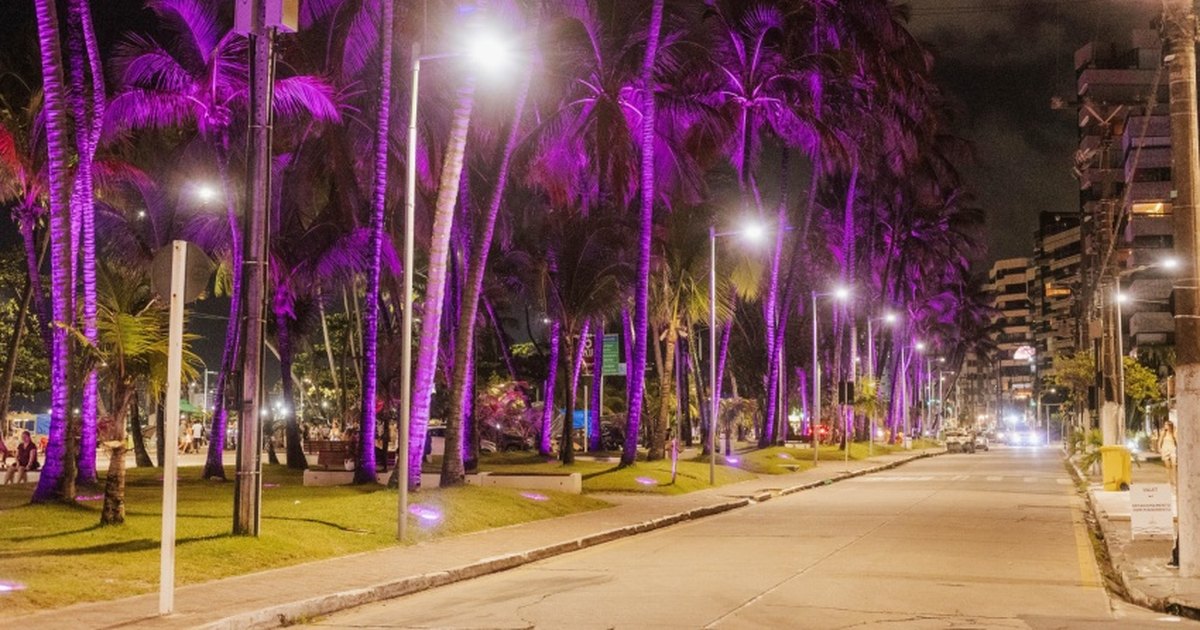 Maceió ganha iluminação lilás em apoio à conscientização e combate à violência contra a mulher