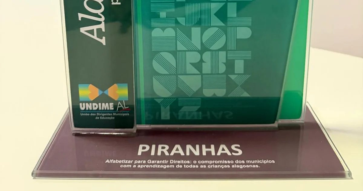 Educação de Piranhas conquista Prêmio Município Alfabetizador 2025