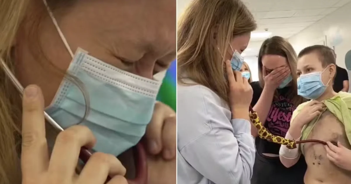 Mãe ouve coração da filha falecida no peito de menino transplantado