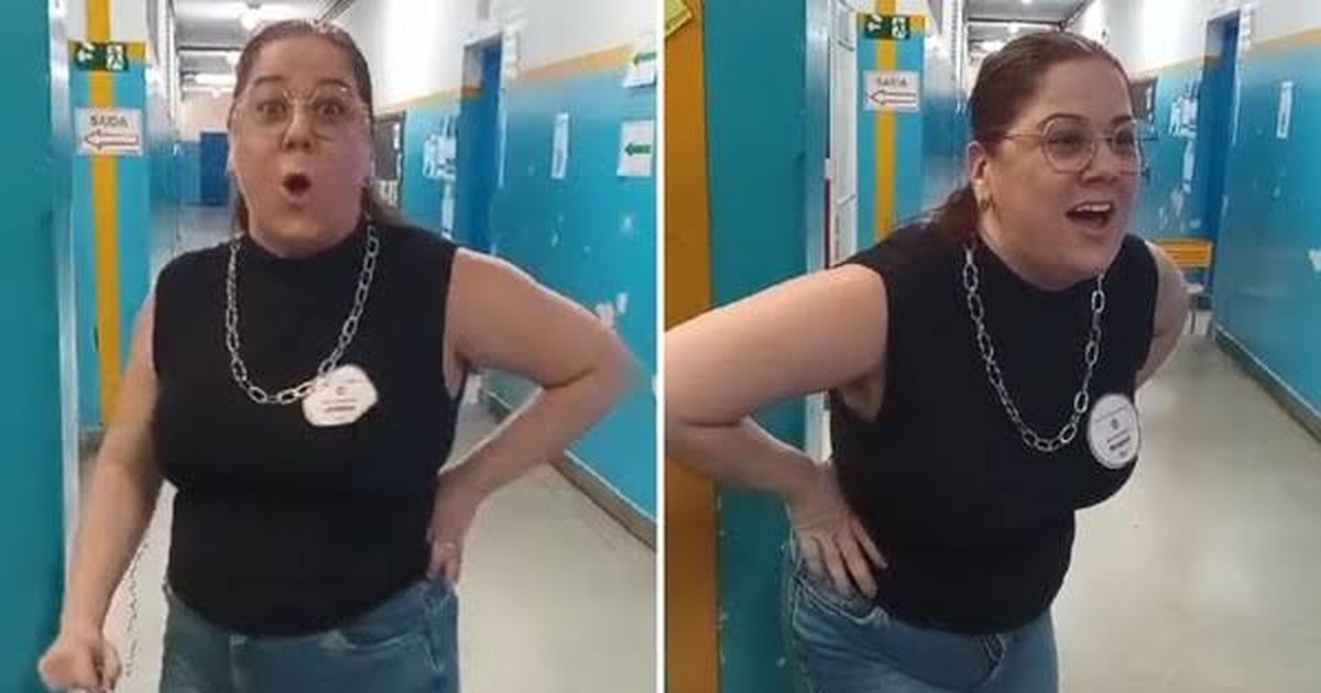 Professora surpreende ao cantar durante aviso escolar e vídeo viraliza nas redes