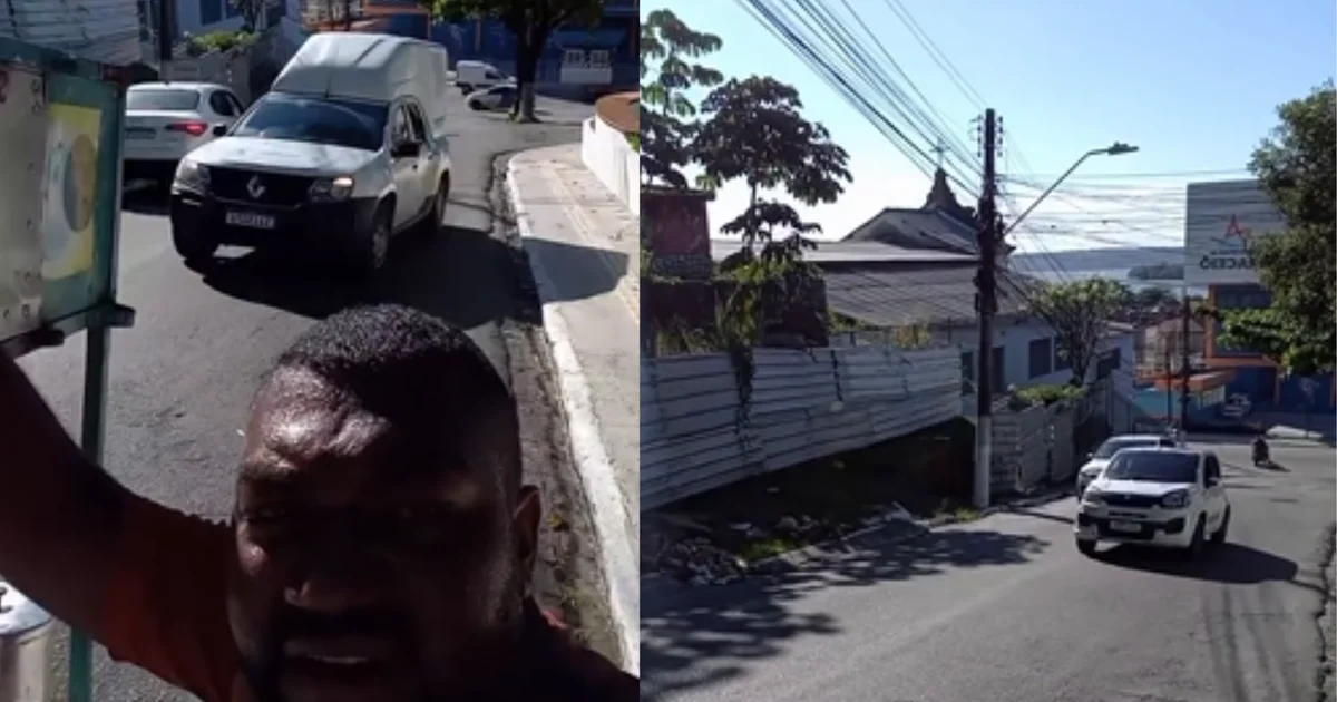 ‘Farmou aura?’: Homem brinca ao subir ladeira com carrinho de mão em Maceió