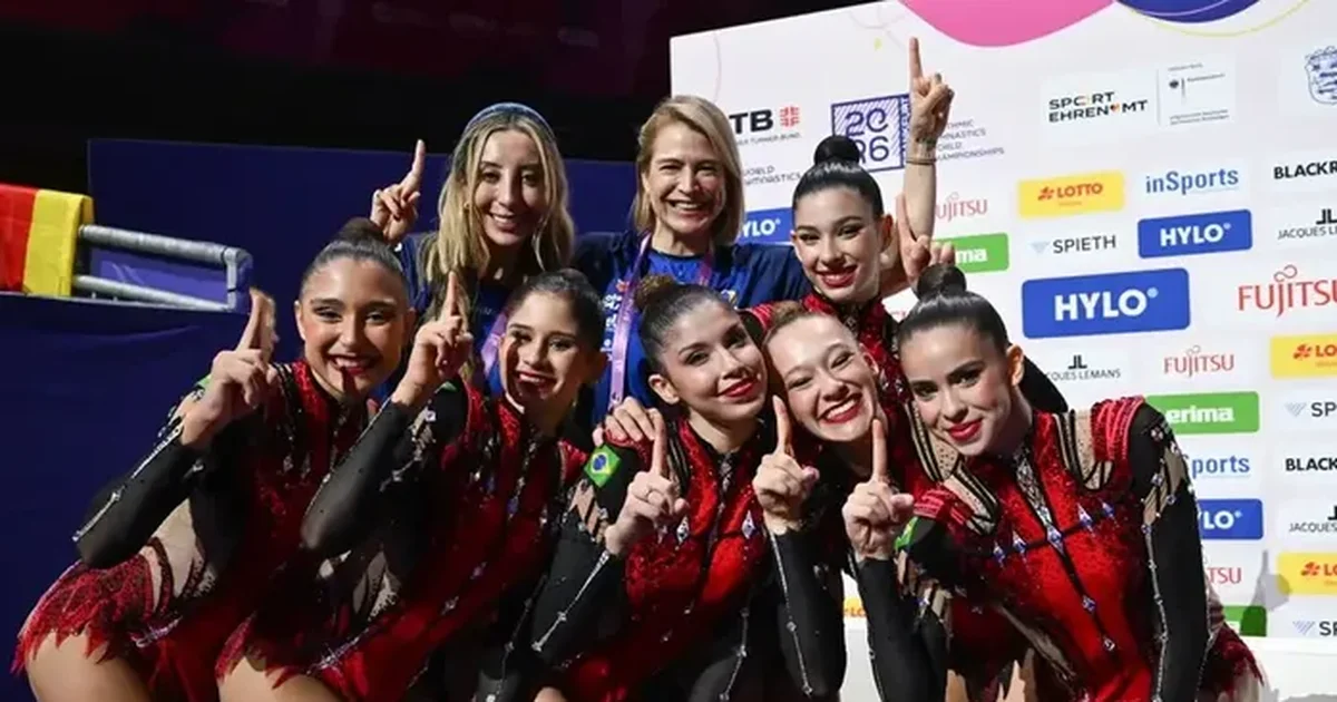 Com alagoana na equipe, Brasil conquista dois ouros inéditos no Mundial de Ginástica Rítmica
