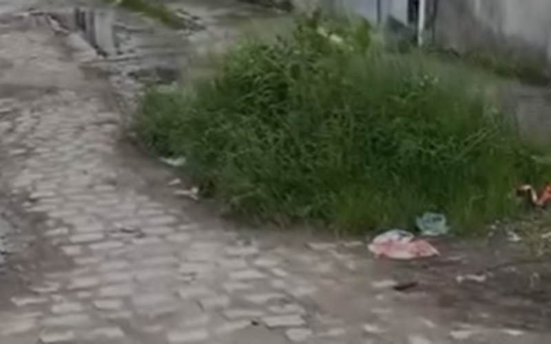 Moradores denunciam abandono em rua do Conjunto Denisson Amorim, em Marechal Deodoro