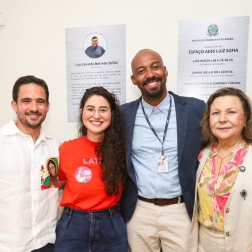 Cauê Castro comemora inauguração do Cidadania PopRua em Maceió.