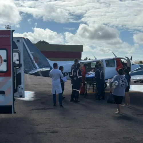 Paciente em estado neurológico grave é transferida de AL para SP em aeronave