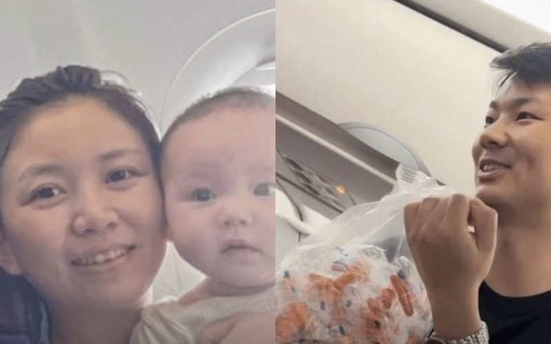 Pai distribui kits a passageiros para pedir desculpas por possível choro de bebê em voo
