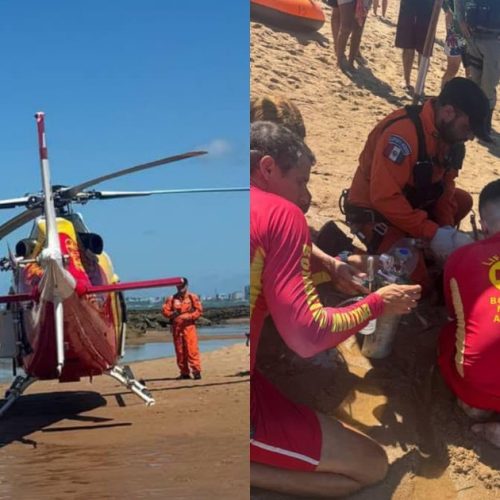 Mulher passa mal, recebe atendimento, mas morre na Praia da Sereia