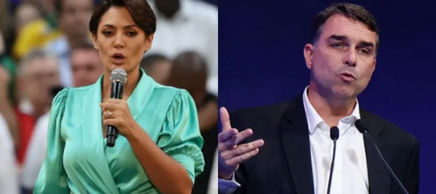 Michelle Bolsonaro não participará de convenção que oficializará candidatura de Flávio Bolsonaro