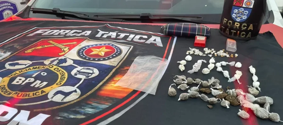 Mulher é presa com drogas na Pajuçara; suspeita já havia sido detida quatro vezes