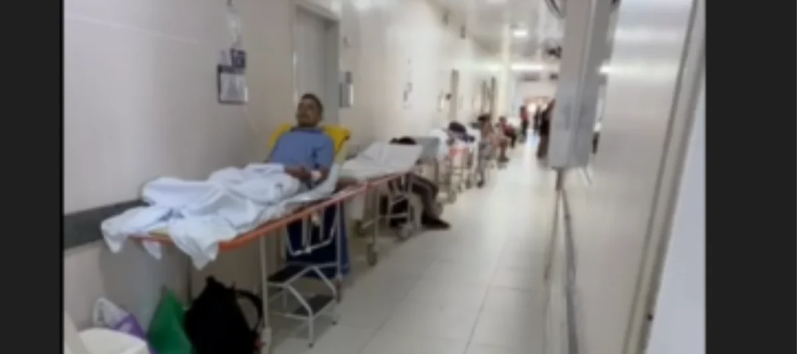 Superlotação e caos: Pacientes são internados em corredores no Hospital Regional de Arapiraca