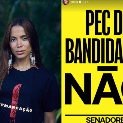 “Sem anistia para os golpistas”, Anitta convoca povo às ruas contra projeto de anistia