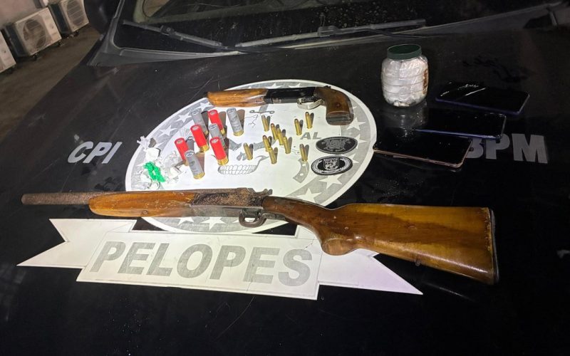 Homem é preso por tráfico e posse ilegal de armas em União dos Palmares
