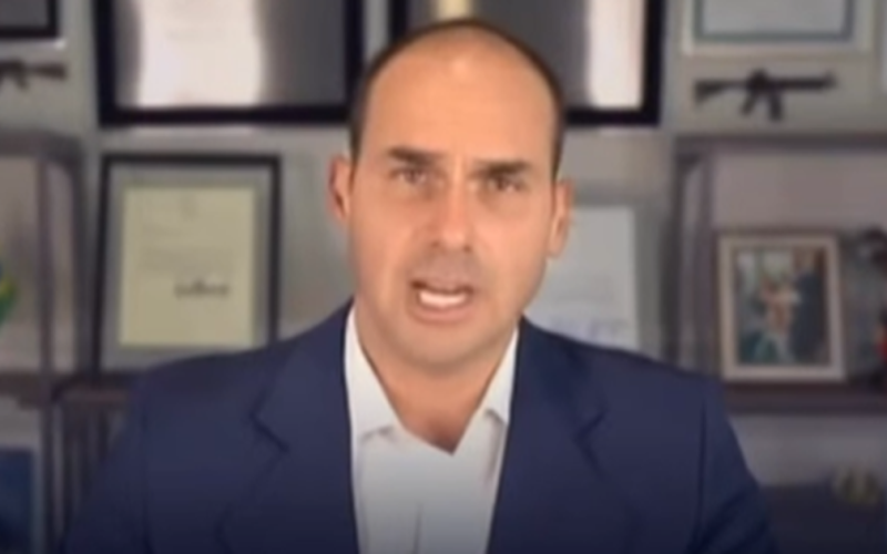 Eduardo Bolsonaro chama vídeo de Michelle sobre Flávio de ”desnecessário”: ”provou a imaturidade”