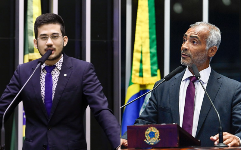 Deputado Kim Kataguiri denuncia senador Romário por propaganda de casa de apostas