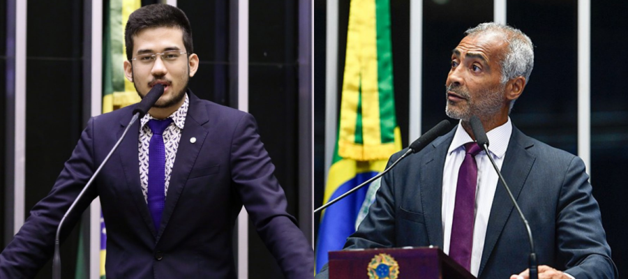 Deputado Kim Kataguiri denuncia senador Romário por propaganda de casa de apostas