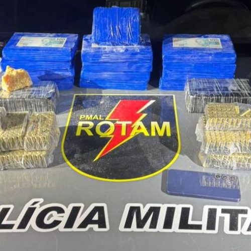 Traficante com munições e carga de drogas escondida em caminhão