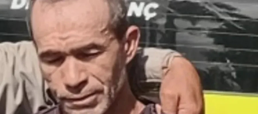 Veja momento que suspeito de matar criança de 6 anos é achado por equipe de segurança
