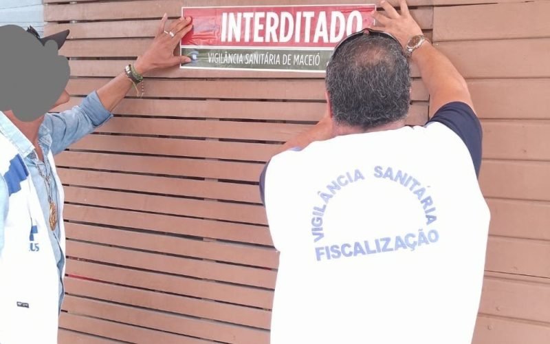 Vigilância Sanitária interdita restaurante por condições insalubres em Maceió