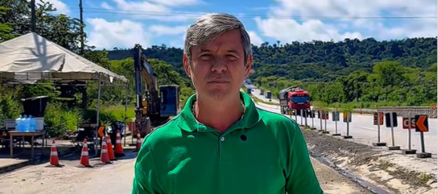 Cabo Bebeto expõe obras inacabadas na BR 101 e denuncia perseguição de Renan Filho: “Estão tentando me calar”