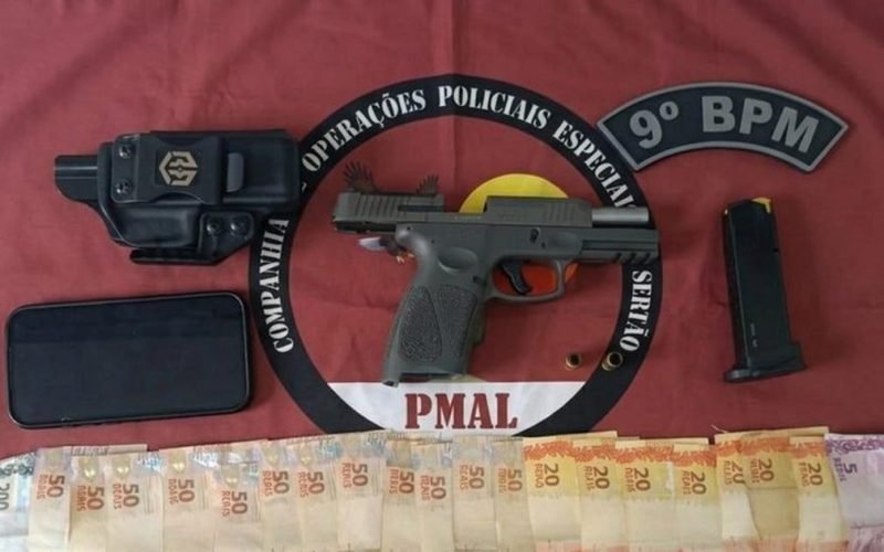 Homem atira em ponte entre Alagoas e Sergipe, esconde arma em carro e acaba preso