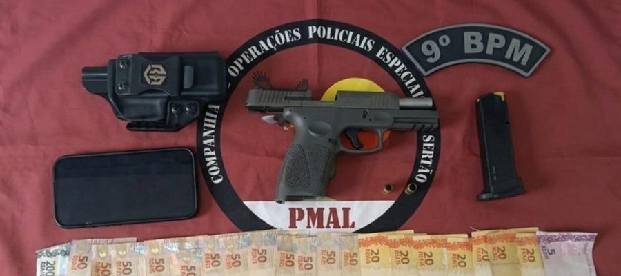 Homem atira em ponte entre Alagoas e Sergipe, esconde arma em carro e acaba preso