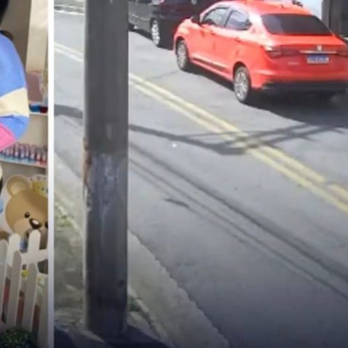 Câmeras de segurança flagram momento em que mulher é morta a tiros e filha fica ferida ao tentar defendê-la
