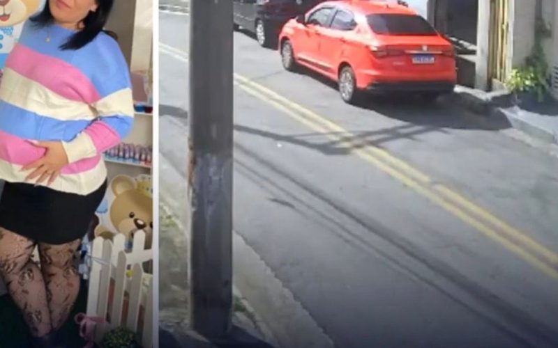 Câmeras de segurança flagram momento em que mulher é morta a tiros e filha fica ferida ao tentar defendê-la