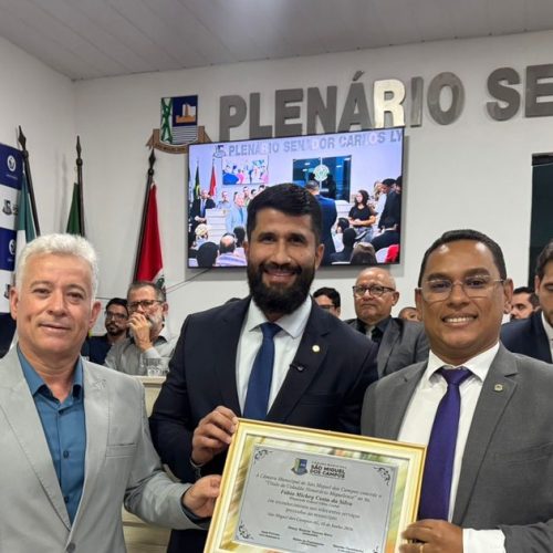 Deputado Federal Delegado Fabio Costa recebe Título de Cidadão Honorário de São Miguel dos Campos