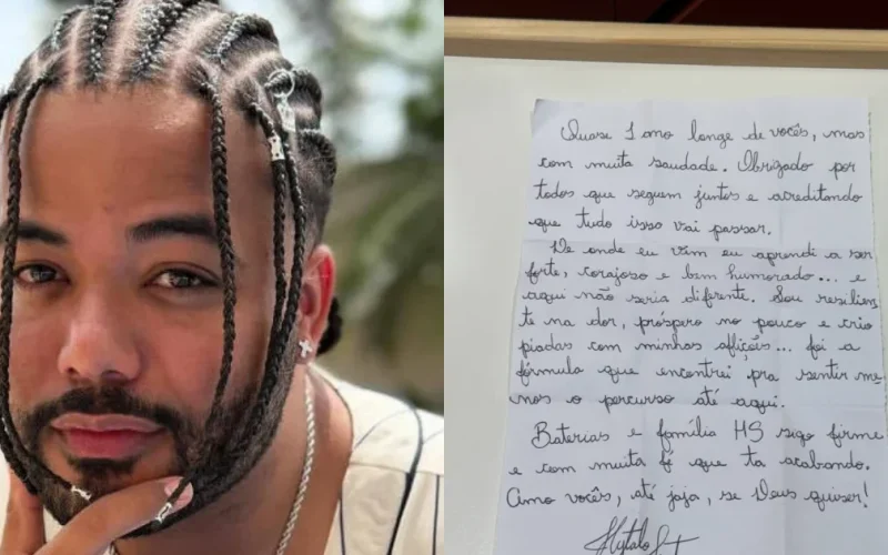 Preso há quase um ano, Hytalo Santos publica carta: “Tudo isso vai passar”