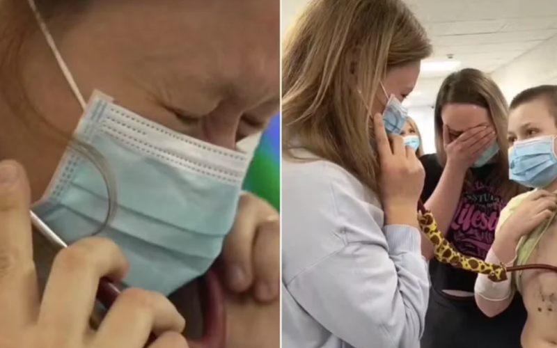 Mãe ouve coração da filha falecida no peito de menino transplantado