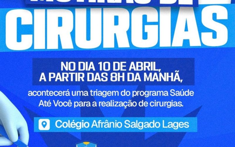 Mutirão de cirurgias em São Miguel dos Milagres amplia acesso à saúde e agiliza atendimentos