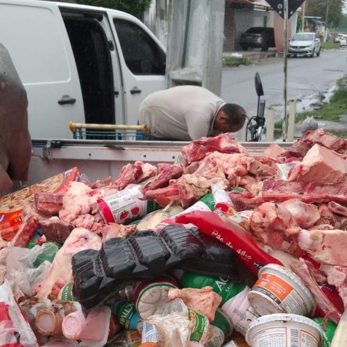 Vigilância Sanitária apreende mais de 800 kg de alimentos impróprios no Vergel