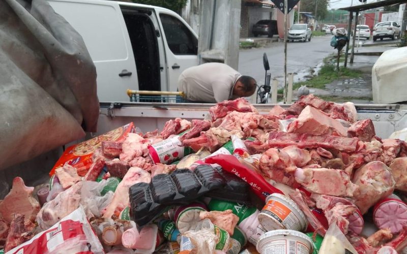Vigilância Sanitária apreende mais de 800 kg de alimentos impróprios no Vergel
