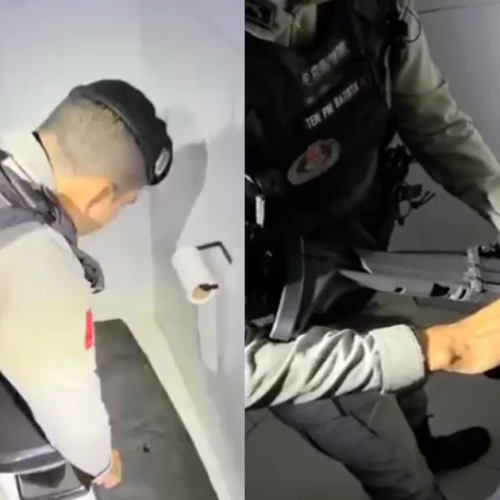 Polícia divulga imagens de arma de uso restrito encontrada em ação em Arapiraca