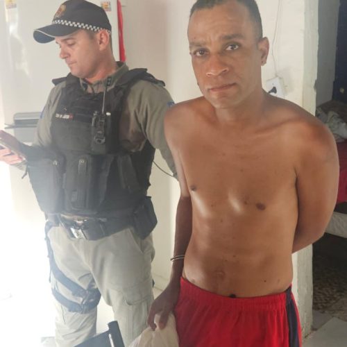 Força Tática do 13º BPM cumpre mandado de prisão por homicídio
