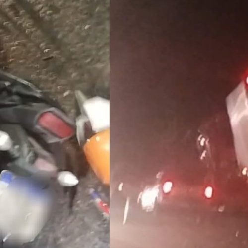 Motociclista perde a perna após colisão grave com carreta na BR-316