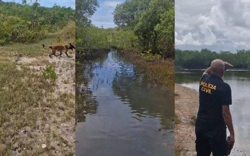 Polícia investiga possível cemitério clandestino usado por facção em Coruripe, interior de Alagoas