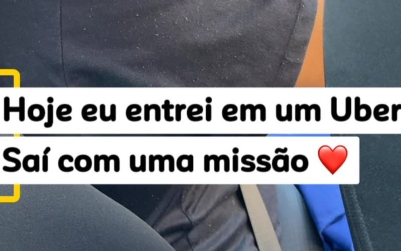 Vídeo de passageira ajudando motorista de aplicativo chama atenção de internautas