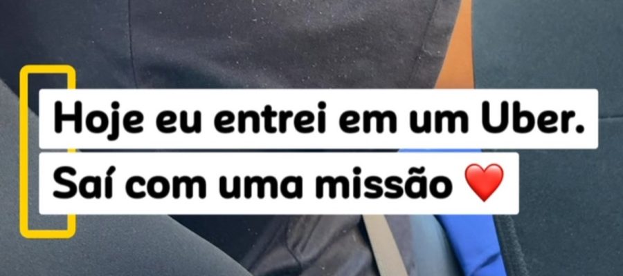 Vídeo de passageira ajudando motorista de aplicativo chama atenção de internautas