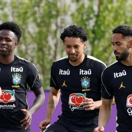 Ancelotti comanda primeiro treino da Seleção nos EUA com presença de Neymar