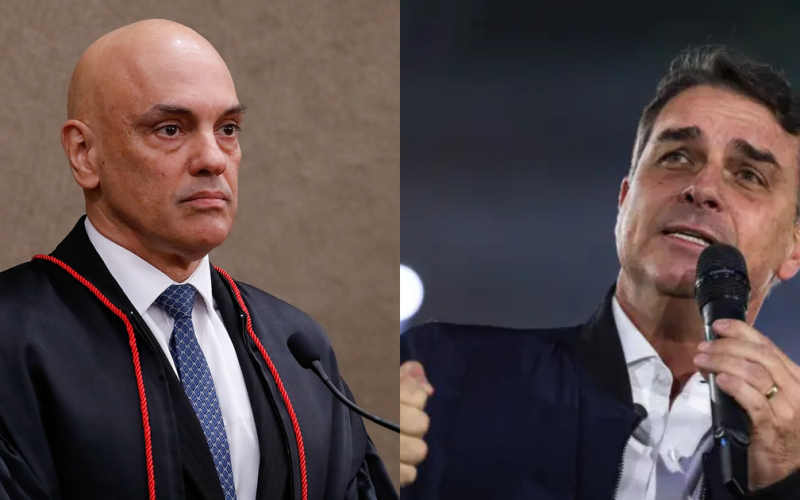 “Alexandre de Moraes virou o grande articulador político do Lula”, diz Flávio Bolsonaro