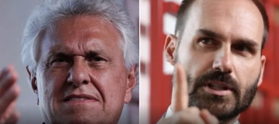 Eduardo Bolsonaro rebate Caiado após crítica sobre green card