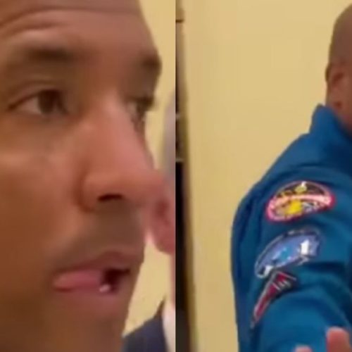 Homem interrompe astronautas no Congresso e acusa equipe de mentir sobre viagem lunar