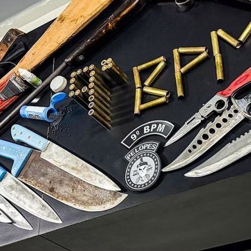 Polícia apreende espingarda e munições após tiros em residência em Inhapi