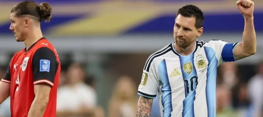 Messi bate recorde, Argentina vence a Áustria e garante vaga no mata-mata da Copa