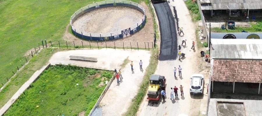 Prefeitura de União dos Palmares inicia asfaltamento do acesso que ligará município ao distrito Várzea Grande