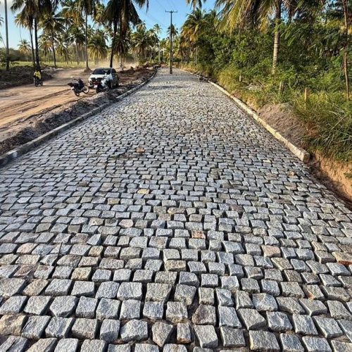 Porto de Pedras: Obras de pavimentação na Boca do Rio avançam em ritmo acelerado