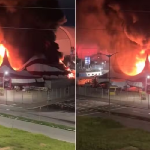 Chamas destroem estrutura do Circo do Tirullipa durante a madrugada; ninguém ficou ferido